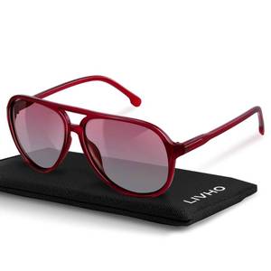 lot 12444 image: livho Trendy Polarized Aviator Sunglasses Women Men, Retro Sun Glasses for Women Men 2025, Oversized UV Protection Shades