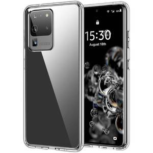 lot 12450 image: HOOMIL Case for Samsung Galaxy S20 Ultra 6.9-Inch, Non-Yellowing, Drop Protection, Anti-Scratch Transparent Hard Back Phone Cover - Crystal Clear