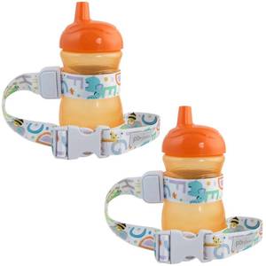 lot 16408 image: PBnJ Baby SippyPal Sippy Cup Holder Strap Leash Tether (ABC 2-Pack)