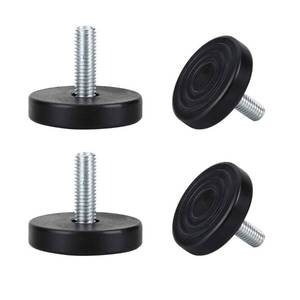 lot 16409 image: uxcell M8 x 25 x 40mm Leveling Feet Adjustable Leveler Floor Protector for House Furniture Chair Table Cabinet Leg 4 Pack