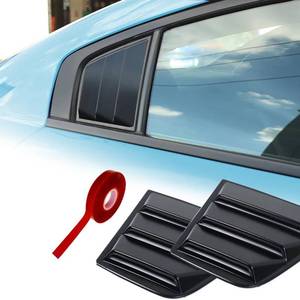 lot 16415 image: for Dodge Charger 2011-2024 Side Window Louvers Air Vent Scoop Shades Cover Blinds ABS (Black)
