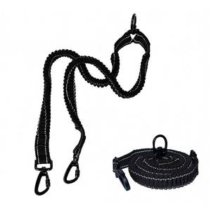 lot 16460 image: Double Dog Leash, 2 Dogs No Tangle Walking Leashes for Large Dogs - 360° Swivel No Tangle Long Leash for Dogs, Comfortable Shock Absorbing Reflective Dog Leashes, Black
