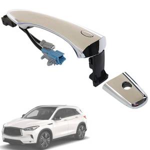 lot 16477 image: XQSMWF Chrome Exterior Door Handle Front Driver Left Side Fit for Infiniti EX35 FX35 FX50 QX50 QX56 QX60 QX70 QX80 2008-2020 with Key Hole, Replace 806401BA0A