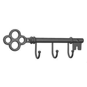 lot 18300 image: FantasHome Classic Wall Mounted Key Holder Hook Rack, Vintage Key Rack for Entryway(Bronze Grey)
