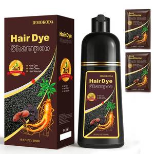 lot 18315 image: Hair Dye Shampoo for Gray Hair in Dark Coffee - 3-in-1 Coloring & Conditioning Treatment, At-Home Shampoo Dye Hair Color for Women & Men, Instant Long-Lasting Color, Champu Para Canas, 16.9 Fl Oz