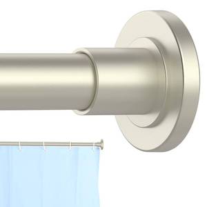 lot 18323 image: CorkLatta Brushed Nickel Shower Curtain Rod 31 to 68 Inch,1 Inch Diameter Adjustable Spring Tension Stainless Steel Telescoping Rod,Easy Install,No Rust