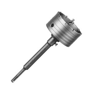 lot 19573 image: SALI Concrete Hole Saw Kits 4-18��105mm�� Tungsten Steel Wall Hole Cutter Drill Bit Sets with 220mm SDS Plus Shank Connecting Rod��110mm Center Positioning Drill Bits for Cinder Block,Brick,Adobe Wall