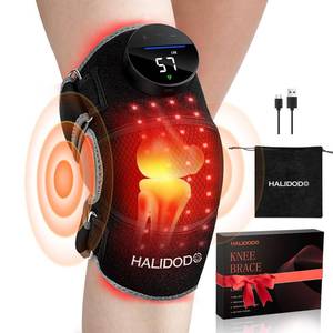 lot 19580 image: HALIDODO Red Light Therapy & Vibration Massage Knee Brace - Wireless Rechargeable Controller, 660nm & 850nm Red Light Therapy Heated Device for KneeJointElbowShoulder.