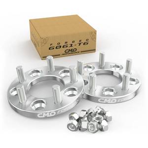 lot 19593 image: Customadeonly 5x114.3 to 5x120 Wheel Adapters (2pcs 15mm Thick) 74mm Bore M12x1.5 Studs -Enable 5x114.3 (5x4.5) Hub to Fit 5x120 (5x4.72) Wheel, 5x4.5 to 5x4.72 -Trimming Factory Studs May Required