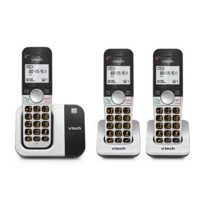 lot 19621 image: VTech Cordless Phone 3-Handset with Large Display and Big Buttons, DECT 6.0 with Caller IDCall Waiting, Full Duplex Speakerphone, ECO Mode, Last 10 Number Redial, Easy to Use,VG231-3