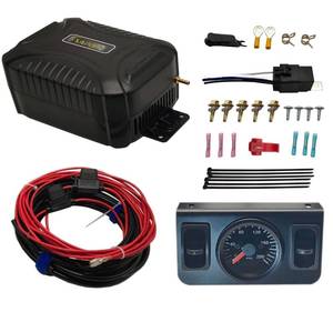 lot 19636 image: NYSUS in Cab Dual Air Gauge Control Kit, Air Compressor Kit for Air Spring Suspension with Paddle Valve Gauge and Air Fittings for Truck, Van