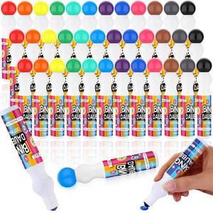 lot 19644 image: Crtiin 36 Pcs Bingo Daubers Bulk in 12 Colors, 0.5 Oz, Assorted Colors Set of Bingo Markers Dot Markers Dot Paint Craft Ideal for Art and Crafts Painting Supplies Drawing Coloring