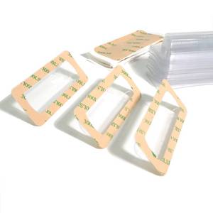 lot 20023 image: UPTTHOW Clear Plastic Dome Lip Balm Money Holder Craft Waterproof Rectangle Chapstick Money Cash Pounches Gift with Adhesive Back Card Making-10Packs