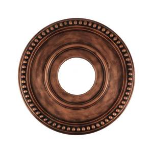 lot 20061 image: Crapyt Home Lighting Ceiling Medallions Ceiling Fan Medallion for Light Fixtures 12.4OD x 3.94ID Bronze