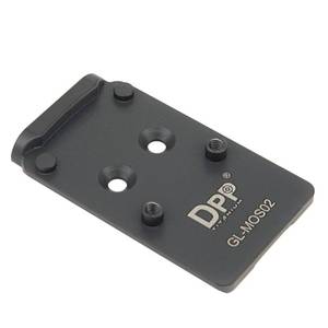 lot 20068 image: DPP Titanium Adapter Plate Compatible with Glock 1719 Gen 3-5 MOS Holosun 407507C508TOsight CXR and Trijicon RMRSRO