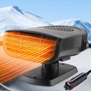 lot 20074 image: Car Heater Portable Car Heater  2 in 1 Fast Heating Defrost Defogger That Plugs into Cigarette Lighter for SUV Jeeps 12V 150W(Black)