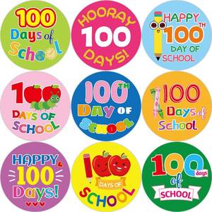 lot 20114 image: Fancy Land 100 Days of School Stickers for Kids Happy 100th Day Smarter Stickers for Teacher Reward Motivation 200 Packs