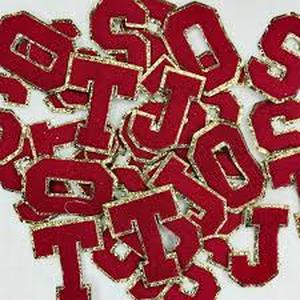 lot 4205 image: Red and Gold Sticky Letters