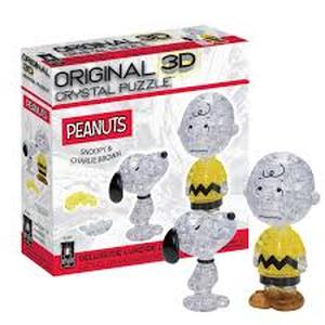 lot 6485 image: Peanuts Snoopy & Charlie Brown 3D Crystal Puzzle