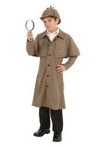 lot 20039 image: Kids XXL Sherlock Holmes Costume Dress Up Party Outfit