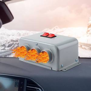 lot 3545 image: Rossesay 12V 600W-800W 3 Hole Car Heater Windshield Defroster Kit Warmer Electric Seat Heater Kit Truck Heater Portable Car Defroster Defogger for Truck Vehicle Taxi in Winter Low Noise