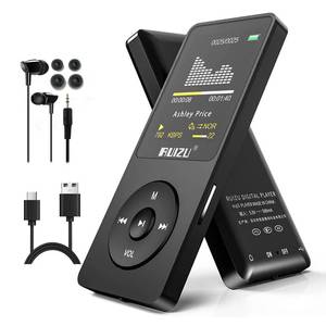 lot 4250 image: RUIZU 64GB MP3 Player with Bluetooth 5.3, Portable Music Player for Kids Sports Running, FM Radio, Voice Recorder, Equalizer, 80H Digital Audio Video Shuffle Resume Playback, Up to 128GB Micro SD Card
