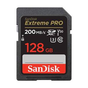 lot 4252 image: SanDisk 128GB Extreme PRO SDXC UHS-I Memory Card - C10, U3, V30, 4K UHD, SD Card - SDSDXXD-128G-GN4IN
