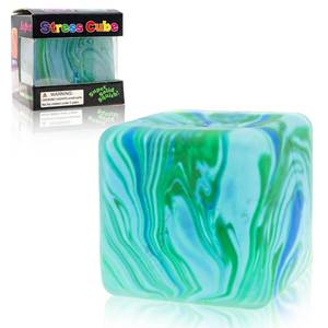 lot 4255 image: Stress Cube Fidget Toy, Squishy Stress Relief Toy, Fidget Squishy Toys for Anxiety Relief Desk, Pull Stretch Classroom Prize Party Favors Toys for Kids