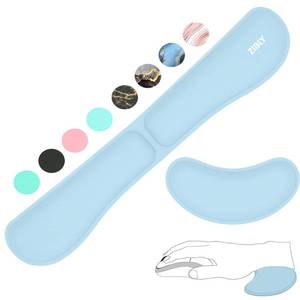lot 4257 image: ZIBLY Wrist Rest Keyboard and Mouse Set - Non Slip Ergonomic Wrist Cushion Support Pad - Easy Typing,Pain Relief �� Premium Silky Gel Memory Foam for Work from Home Gaming Computer Laptop
