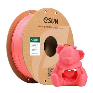 lot 4259 image: eSUN PLA Basic Filament 1.75mm, 1KG Spool (2.2 LBS) High Speed Printing 3D Printer PLA Filament,Designed for Fast Printing, Pink
