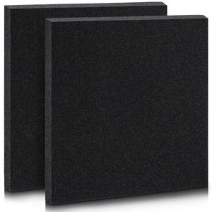 lot 4275 image: Pangda 2 Pcs Black Foam Pad 12 x 12 x 0.25 Inches Cuttable Polyurethane Foam Sheet, High Density, Non Corrosive, Anti Static Pad for Packing Crafts Cases Toolbox Camera Storage
