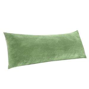 lot 4276 image: BEDELITE Body Pillow Cover with Zipper Closure, Super Soft and Cozy Fuzzy Fleece Body Pillow Case Cover 20 x 54 Inches, Sage Green