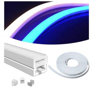 lot 4283 image: DGLILUAN 196inch Silicone LED Diffuser Channel, Flexible Waterproof Neon Rope Strip Light Tube Silicone Cover for 6mm Led Strip Lights for Living Room, Kitchen, Wall and Other Decoration (10 x 10mm)