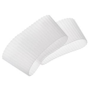 lot 4286 image: MECCANIXITY Mug Sleeves, Heat Resistant Protective Anti-Slip Cup Silicone Covers Water Bottle Boots, Translucent Pack of 2