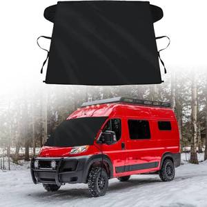 lot 4307 image: Windshield Cover for Ice and Snow for 2014-2024 2025 2026 Dodge RAM ProMaster Full Size Cargo Van Chassis Cab Cutaway 2-Layer Front Window Oxford Fabric Windshield Frost Cover All Weather Protector