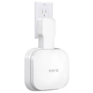 lot 4315 image: Wall Mount Holder for eero Pro 6ePro 6, No Messy Wires, Space Saving, Outlet Wall Bracket Only Compatible with eero Pro 6ePro 6 Mesh Wi-Fi System Router (1 Pack)
