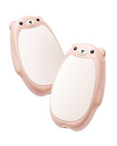 lot 4326 image: SWEETFULL Hand Warmers Rechargeable �� Cute Bear, 2 Pack Magnetic, Reusable Electric Pocket Heater, Great Gift for Daughter, Kids, Wife, or Bestie, Portable for Outdoor & Camping (Pink)