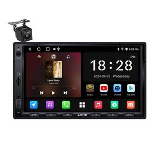 lot 4332 image: ATOTO A5L 7 inch Android Double DIN Car Stereo, Wireless CarPlay & Android Auto, Wi-FiUSBBT Tethering, 2G32G Touchscreen Car Radio, Backup Camera, MirrorLink, DSPSS RadioSWC, Agentic AI&GPS Track