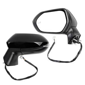 lot 5596 image: Dasbecan Driver Side Mirror Compatible with 2020-2025 Toyota Corolla Sedan Heated Power Adjustment Glass WBlind Spot Detection Turn Signal-Left Door Rearview Mirror Assembly #87940-02920 7PINS Black