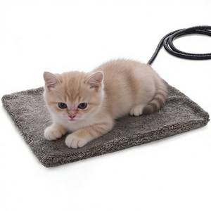 lot 6030 image: MARUNDA Pet Heating Pad,Cat Dog Electric Cat Heating Pad Indoor Waterproof,Auto Constant Temperature, Chew Resistant Steel Cord (Light Grey, XS-12 x 12)