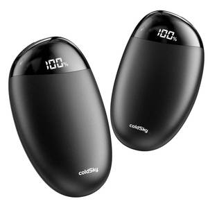 lot 6048 image: coldSky Hand Warmers Rechargeable 2 Pack with Display Screen, 2-in-1 Magnetic Wireless Electric Hand Warmers Portable Pocket Heater Gift for Women & Men