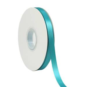lot 6062 image: Turquoise Blue Ribbon 38 Inch x 50 Yards Satin Ribbon Continuous, Single Face, for Crafts, Gift Wrapping, Floral Bouquet, Weddings, and Decorations, with Spool
