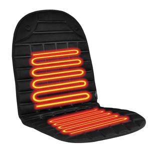 lot 6072 image: Usoway Heated Seat Covers, 2 Temperatures Settings Heated Seat Cushion Durable Black