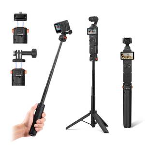 lot 6079 image: 20 Osmo Pocket 3 Tripod for Action Camera, Xtra Muse Mini Table Desk Extendable Stand Small Handheld Selfie Stick Quick Release 14 Screw Vlog for DJI Action 6 5 Pro for Insta360 X4 X5 Accessories
