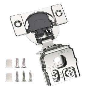 lot 6094 image: Chibery 10 Pack 1-38 Overlay 3D Soft Close Concealed Hinge for Face Frame Door, Smooth Slow Self Closing Hinges, Satin Nickel, Hidden 105° Open Angle Stainless Steel Hinge for Kitchen Cabinet Door