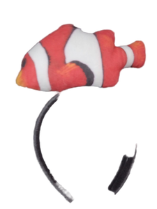 lot 6095 image: Clownfish Plush Toy with Pink Rubber Bands