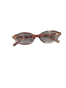 lot 6107 image: Brown Oval Lightweight Eyeglass Frames GV13137-12
