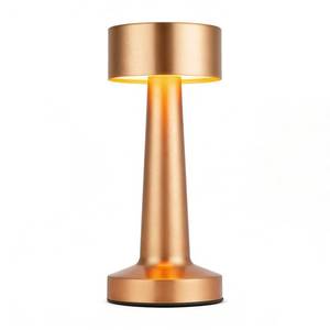 lot 6140 image: HPUFKOT Portable LED Table Lamp, 3-Levels Brightness Metal Desk Lamp,3 Color Touch Control Rechargeable Lamp, Ideal Bedside Lamp for Nightstand,Bedroom, Living Room (Rose Gold)