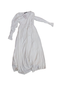 lot 6165 image: Zesica White Cotton Long Sleeve Maxi Dress size S