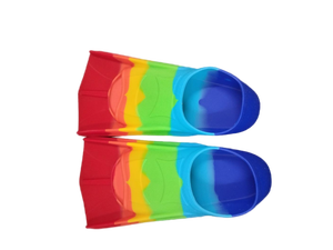 lot 6173 image: Boys Rainbow Swim Fins Size 3